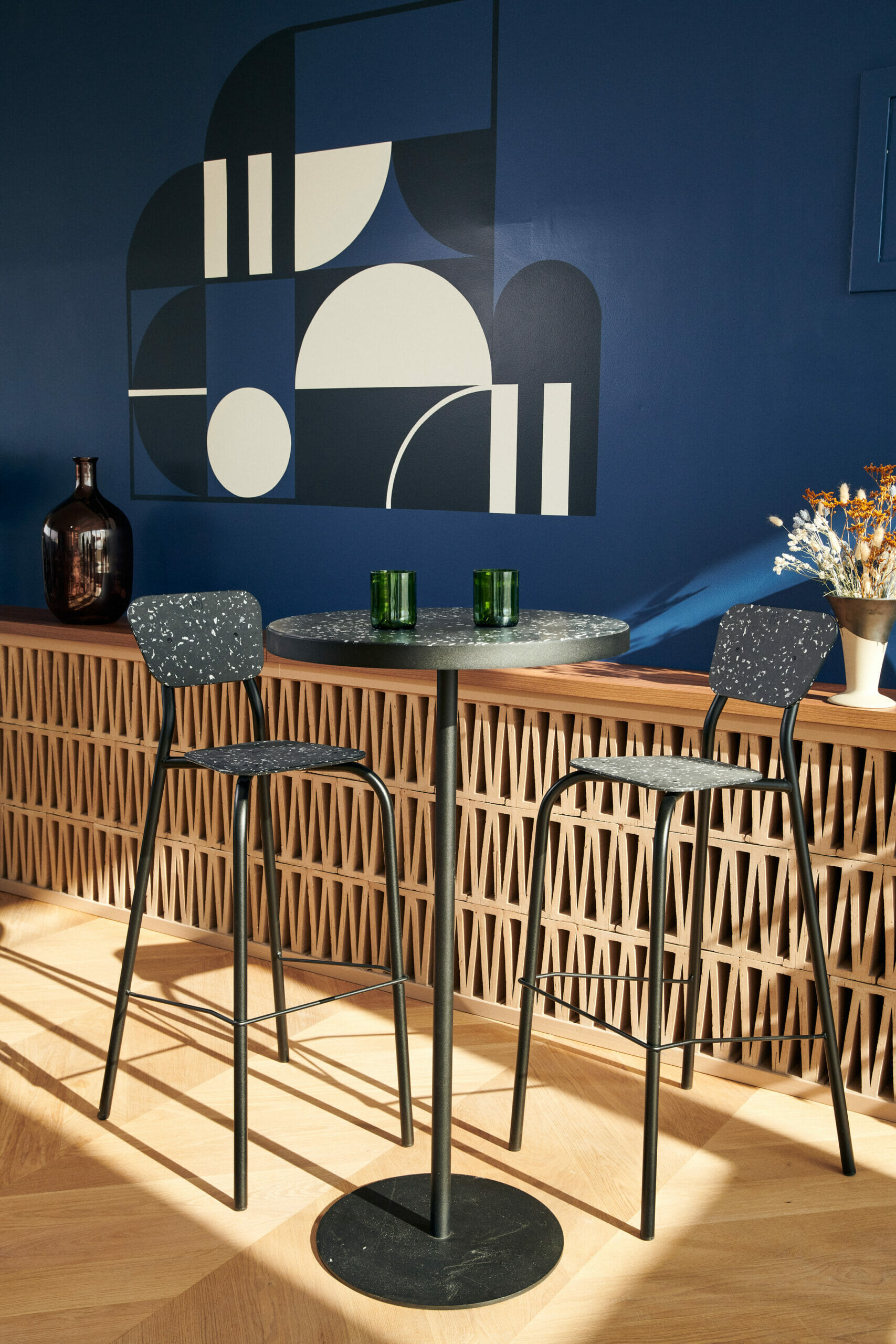 Tabouret haut MAHAUT + mange debout