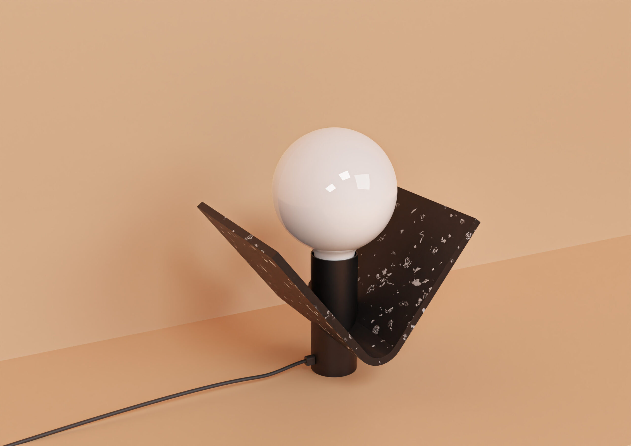 FFG – lampe Bend à poser- plastique Noir
