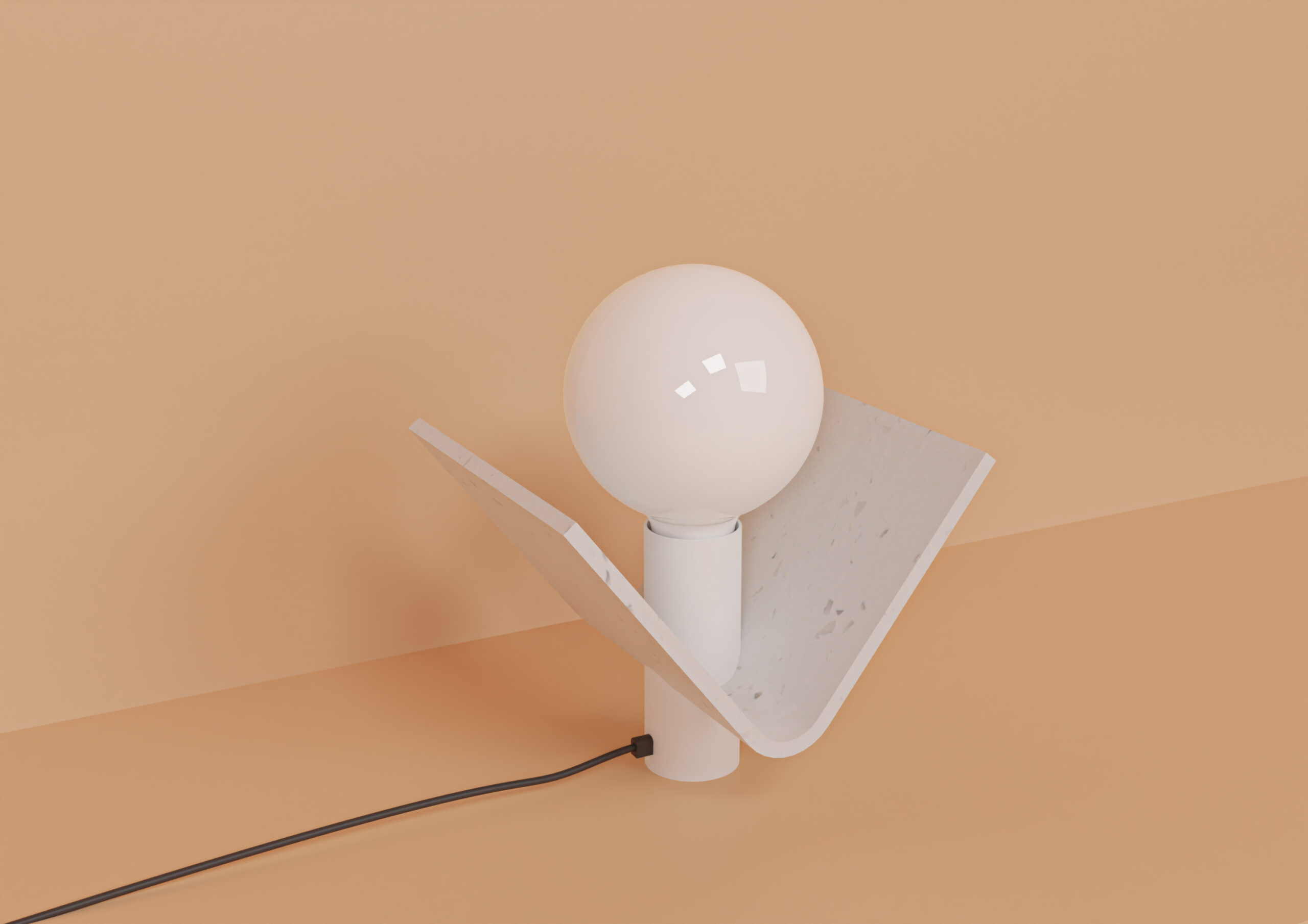 FFG – lampes Bend à poser – plastique Blanc