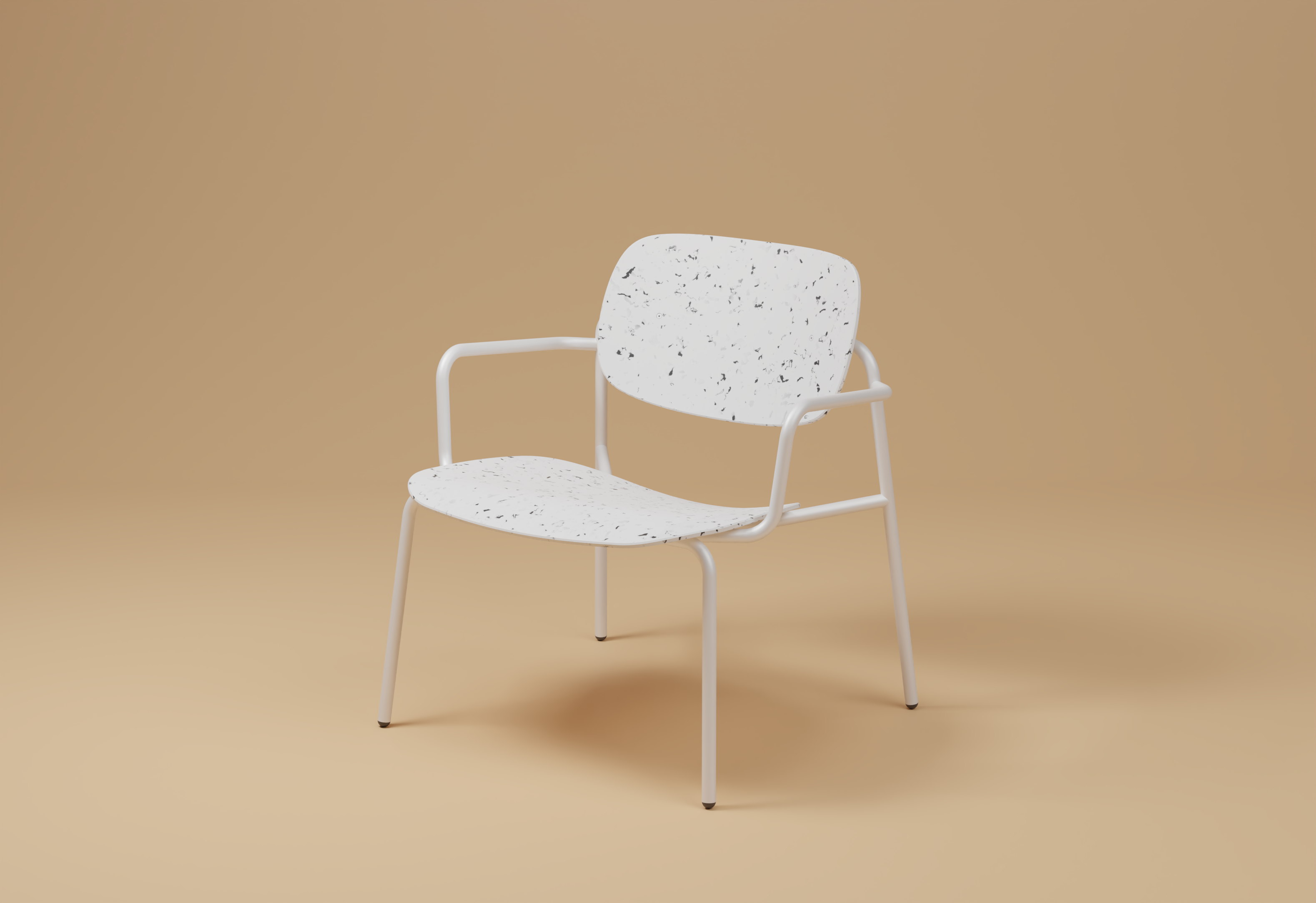 fauteuil bas USO en texture minerale