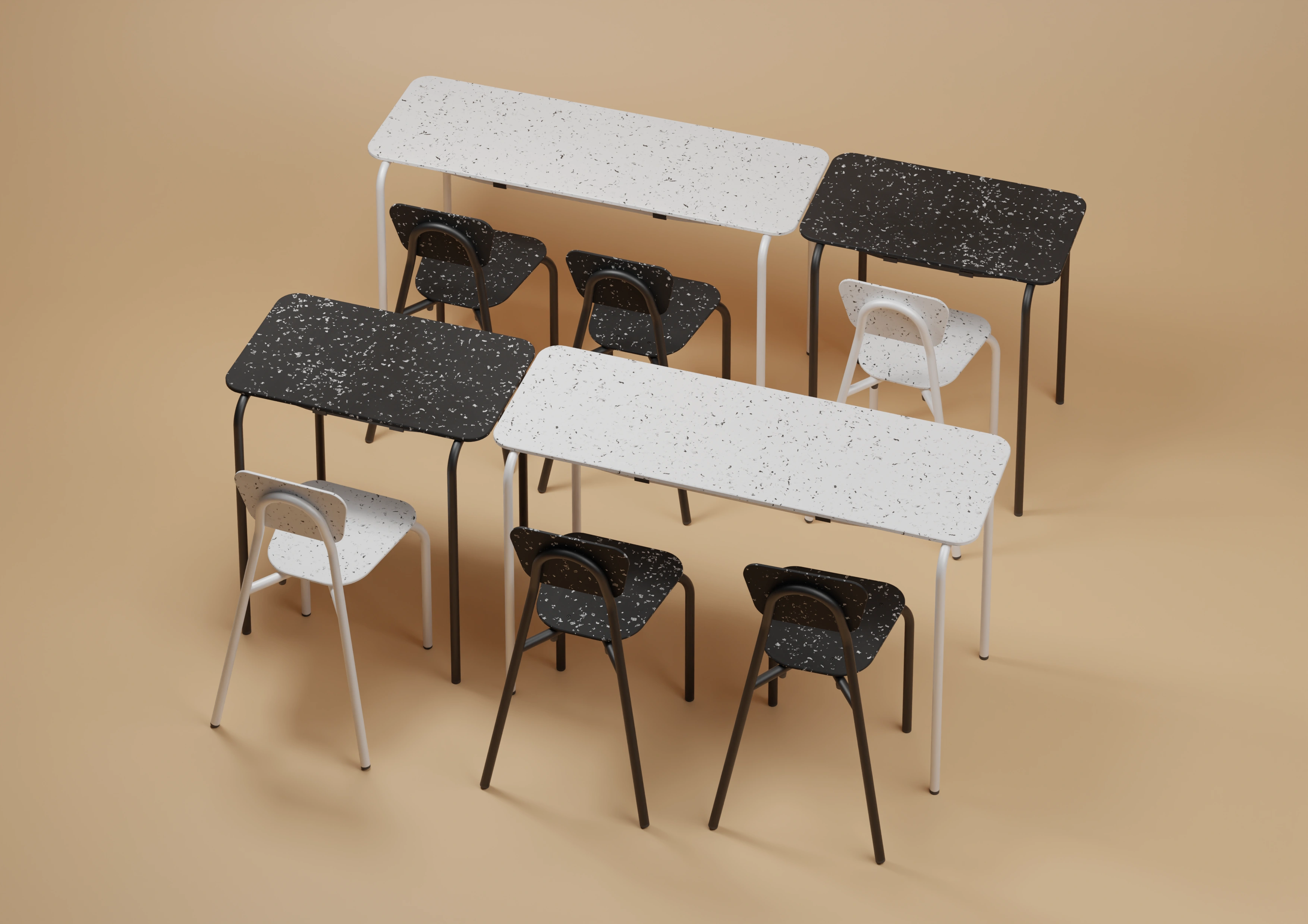 bureaux biplace et monoplace marmaille et chaise mahaut