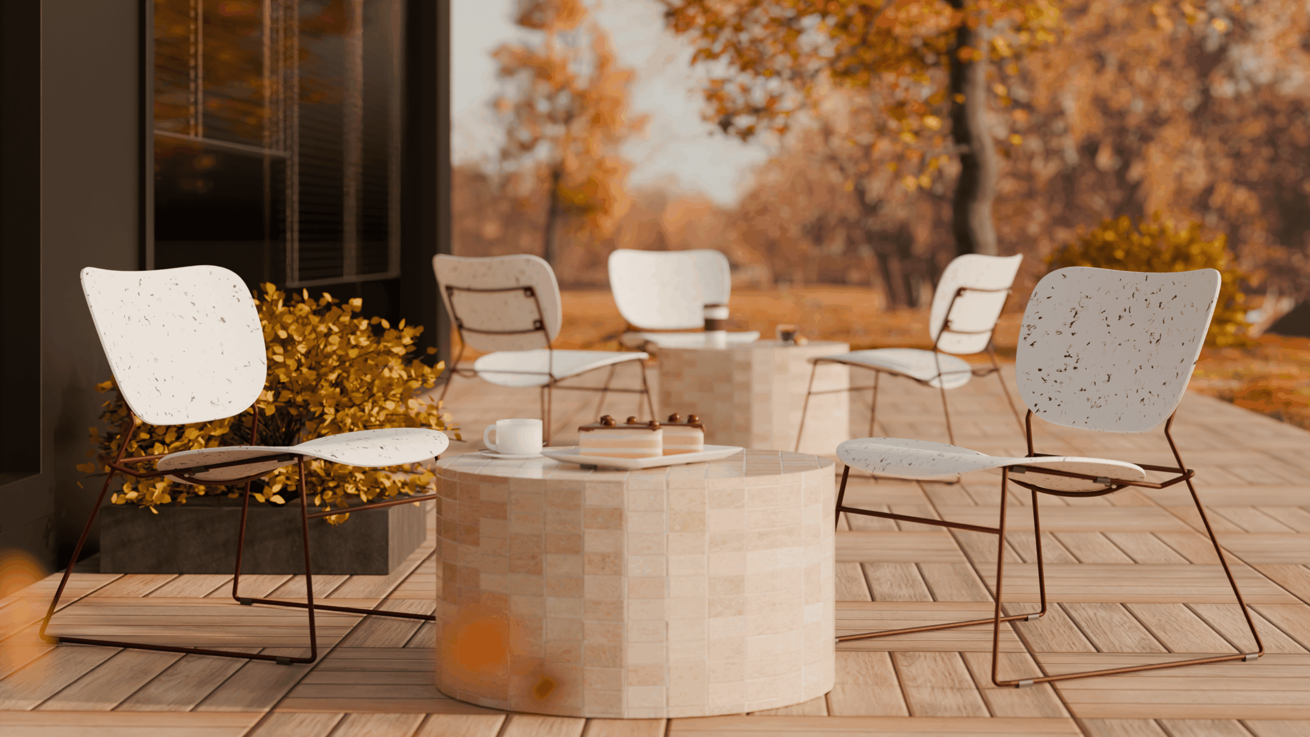 Terrasse automne collection doulaise